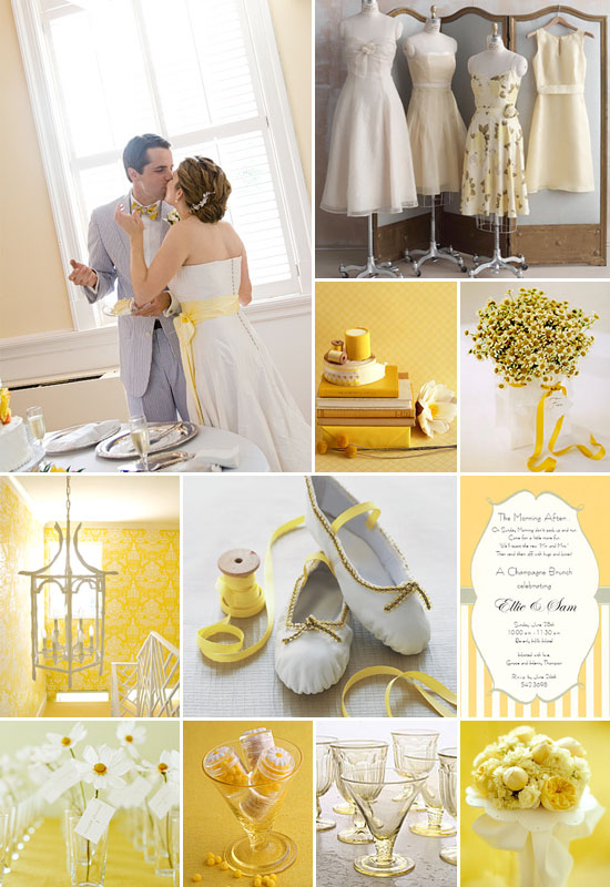 Yellow and White Summer Wedding At a beach wedding look for an easy and 